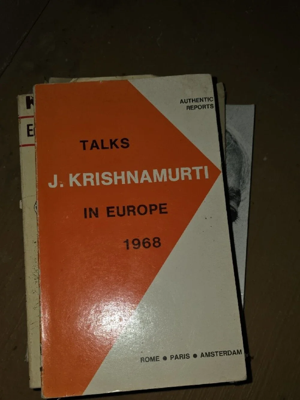 Krishnamurti Spuritual Lot Booklet Collection - White, Orange, Blue Covers